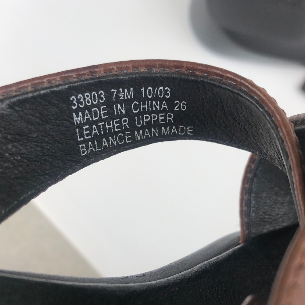 Clark’s brown leather sandals 7.5 - Picture 5 of 6